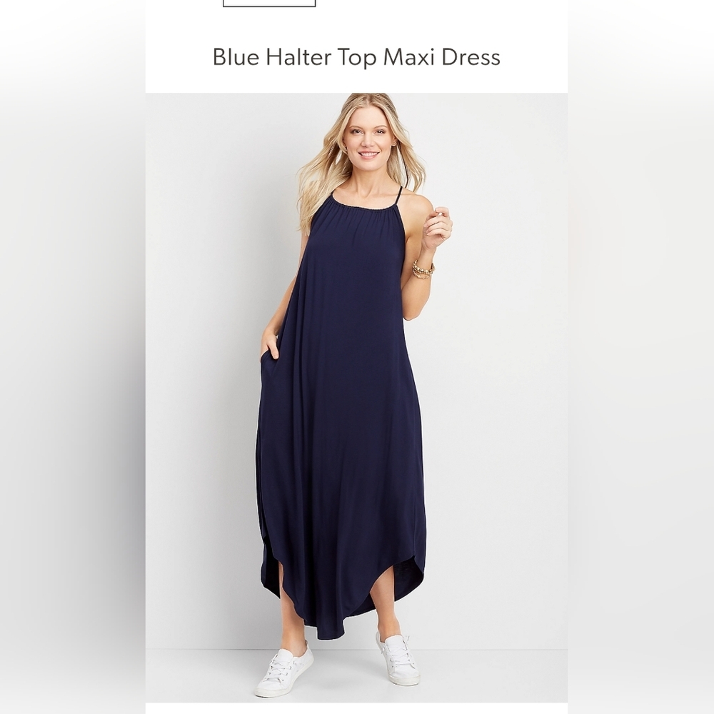 Maurices Blue Maxi Skirt for Cocktail Nights